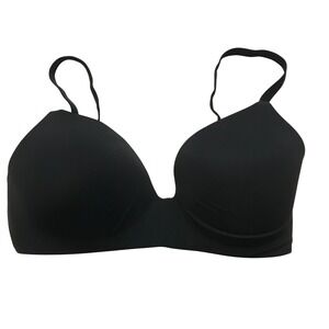 Victoria's Secret T-Shirt Lightly Lined Wireless Bra Black 34DD Seamless Comfort